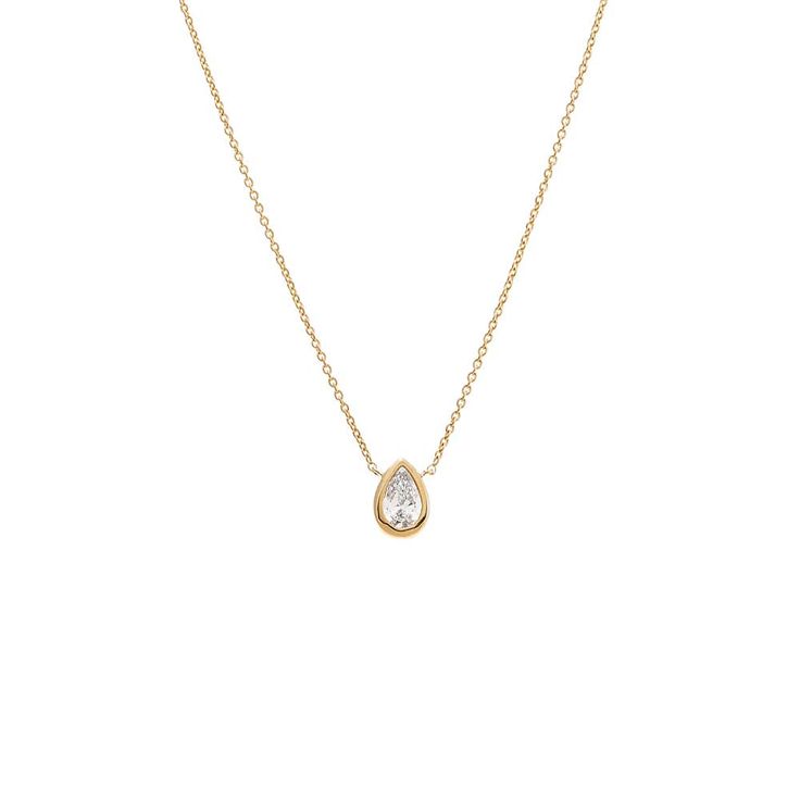 Product Details 14K Gold & 14K White Gold Color: G Clarity: VS1 1 Pear Brilliant-Cut Lab Diamond Available in 5 Different Carat Weights: .25CT, .50CT, 1CT, 1.5CT, & 2CT Length: 16" + 1" + 1" Extender This Item Requires 12-18 Business Days to Be Produced Available For Pre-Order Pear Diamond Necklace, Diamond Anklet, Bezel Necklace, Bold Rings, Gold Cocktail Ring, Everyday Rings, Anklet Bracelet, Pear Diamond, Charm Bangle