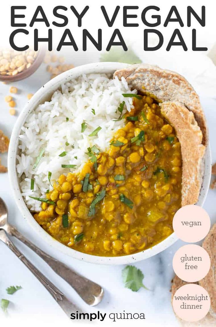 a white bowl filled with chickpeas and rice