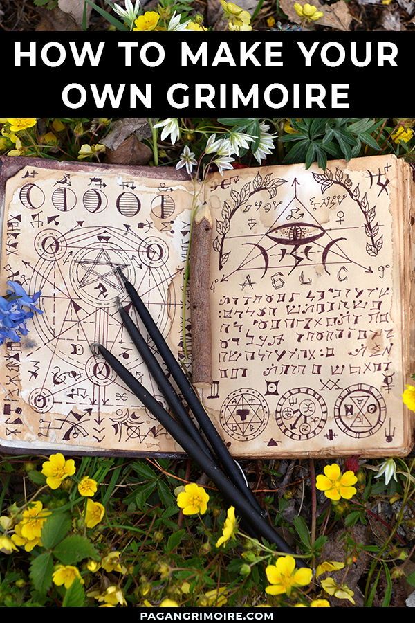 A grimoire is a book of magic spells, instructions on how to create charms, how to use magical tools, and much more. Discover how to make your own. #magic Book Of Shadows Ideas How To Make A, Diy Witch Grimoire, Witch Spell Book Diy, Diy Witch Journal, Making A Spell Book, How To Create Your Own Grimoire, How To Do Magic Spells, Wiccan Grimoire Ideas, How To Create Your Own Spell