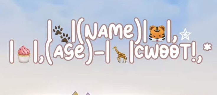 an animal themed video game with the words name i ame - i cannott