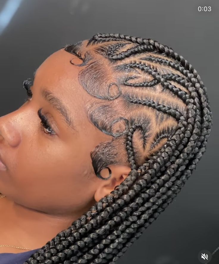 Feedins With Knotless, Braids Fulani, Protective Style Braids, Hair Braid Patterns, Style Braids, Lemonade Braids, Hair Goal, Faux Locs Hairstyles, Braid Patterns