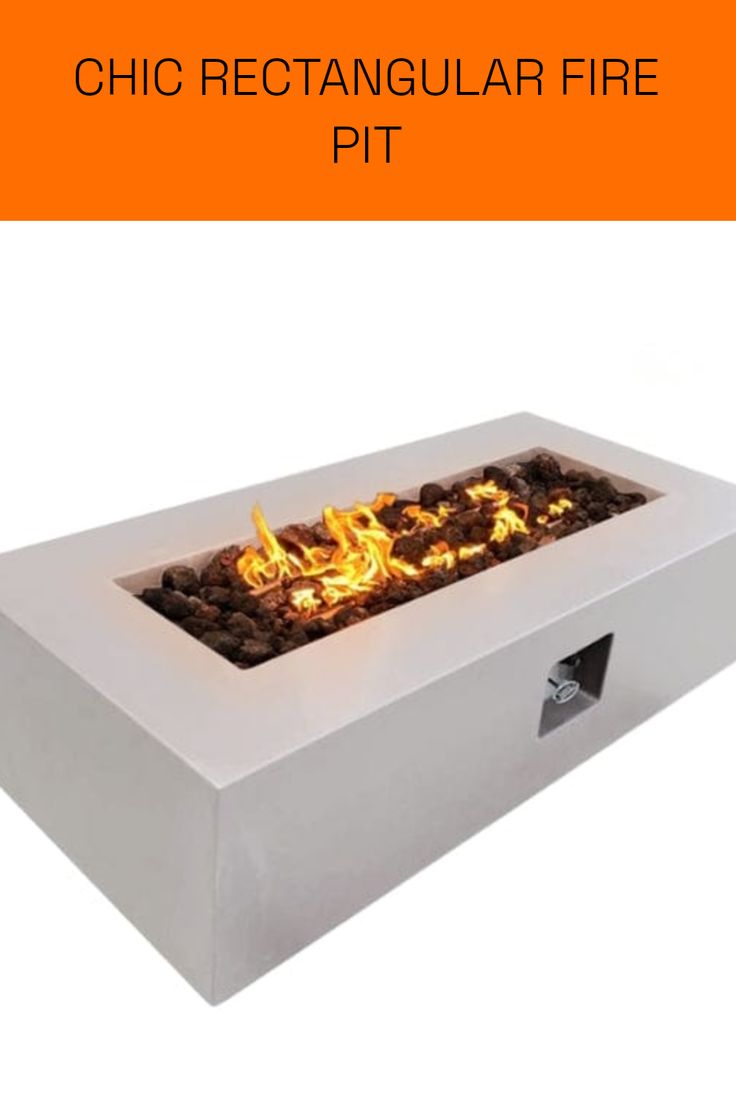 Stonelum Manhattan 04 Rectangular Concrete Fire Pit in White that brings stylish warmth to patio gatherings. Wood Stove Modern, Napoleon Fireplace, Small Wood Stove, Tiny Wood Stove, Contemporary Fire Pit, Concrete Fire Pit, Fire Pit Art, Gas Patio Heater, Propane Patio Heater