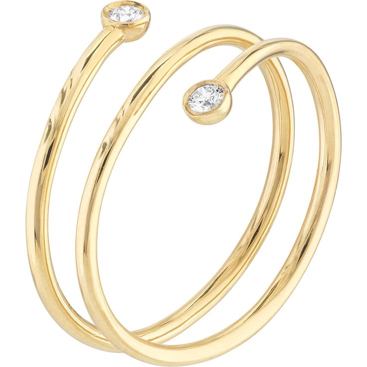 Immerse yourself in the timeless allure of the Diamond Wrap Around Bypass Ring by Olas d'Oro. Awaken your senses with the exquisite craftsmanship of this elegant piece, where two dazzling 0.07tcw diamond bezels embrace your finger like a tender caress.Crafted in 14 Karat yellow gold, this ring is a fusion of art and elegance, a masterpiece designed for the connoisseur in you. The two diamonds, with their enchanting sparkle, evoke emotions with every glance, making it a perfect accessory to celeb Elegant Yellow Gold Open Bypass Ring, Dazzling Stackable Yellow Gold Diamond Ring, Dazzling Yellow Gold Stackable Diamond Ring, Elegant Stackable Diamond Ring For Formal Occasions, Elegant Yellow Gold Diamond Bypass Ring, Elegant Stackable Diamond Ring, Elegant Yellow Gold Bypass Ring With Diamond Cut, Luxury Yellow Gold Bypass Ring, Elegant 14k Gold Bypass Ring