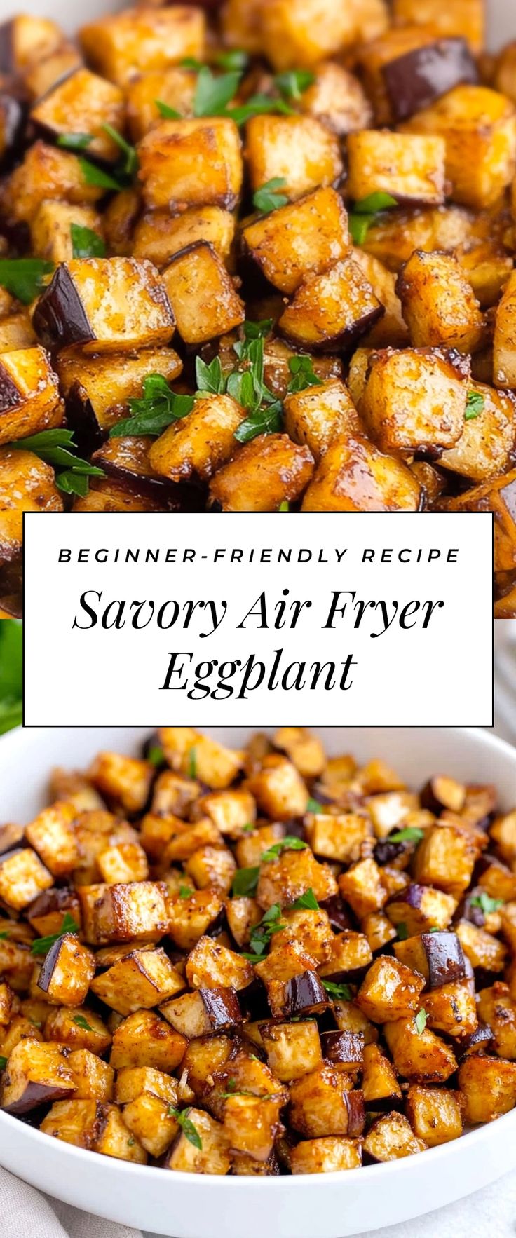 Image for Savory Air Fryer Eggplant Gf Eggplant Recipes, Vegetable Side Dishes Healthy Air Fryer, Eggplant Side Recipes, Air Fryer Recipes Healthy Vegetables, Ways To Use Eggplant, Cooking Eggplant Best Way To, Eggplant Recipes Breakfast, Vegan Recipes Eggplant, Eggplant Airfryer Recipe