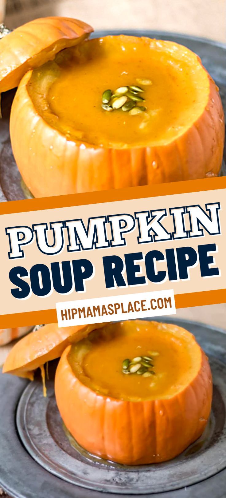 pumpkin soup recipe Whole Pumpkin Recipes, Roasting A Pumpkin, Roast Whole Pumpkin, Soup In A Pumpkin, Pumpkin Dessert Ideas, Easy Family Meals Kids, Whole Pumpkin, Fall Muffins, Creamy Pumpkin Soup