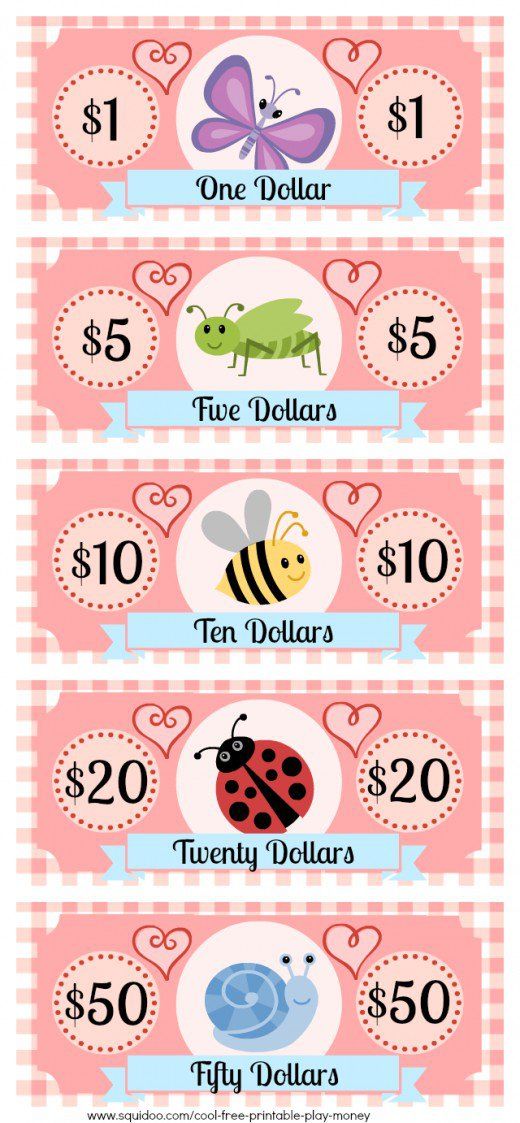 four different price tags with ladybugs and butterflies on them, one for $ 5 each