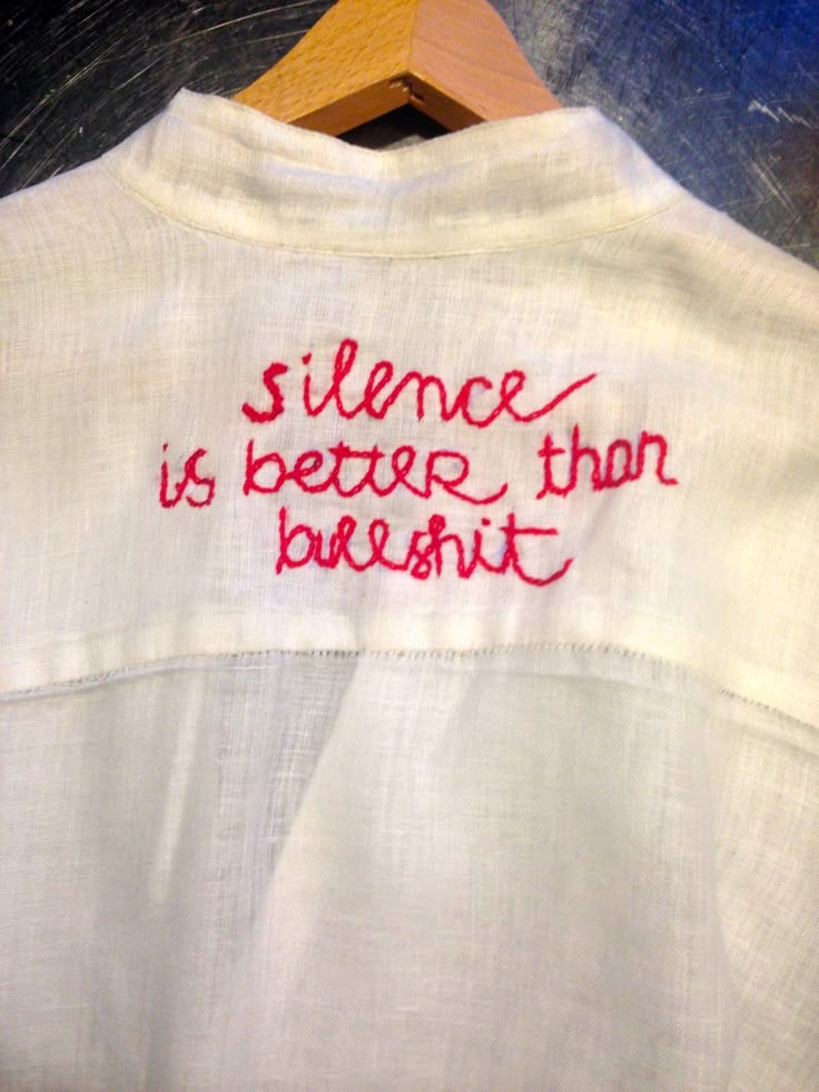 a white shirt with red writing on it that says, science is better than breast