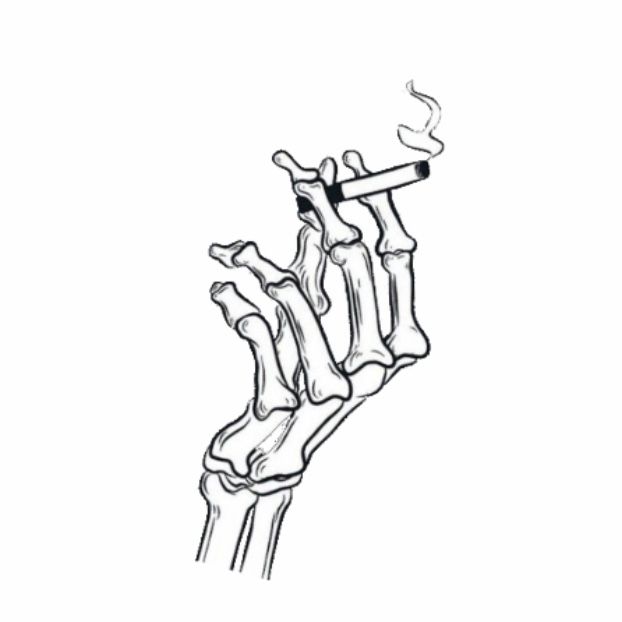 Skeleton Hand Holding Ciggerate, Finger Snap Drawing, Ciggerate Tattoo Ideas, Ciggerate Painting, Ciggerate Tattoo, Skeleton Hand Holding Cards, Ciggerate Drawing, Lighter Drawing, Anatomical Embroidery