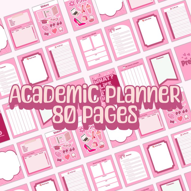 Academic Planner For Student Template | Pink Aesthetics | With Amazing Freebies planner2024gratis #ipadplanner #plannergoals #bible_study_plan Daily Study Planner Template, Hourly Study Planner, Planner Template School, School Study Planner, Planner Template Student, Language Study Planner, Student Study Planner, Daily Study Planner, Study Planner Template