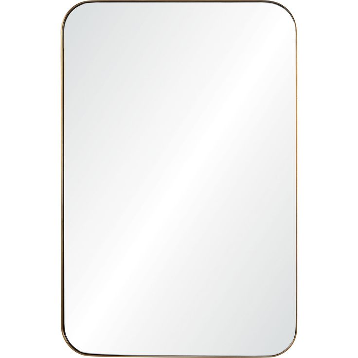 a square mirror on a white background