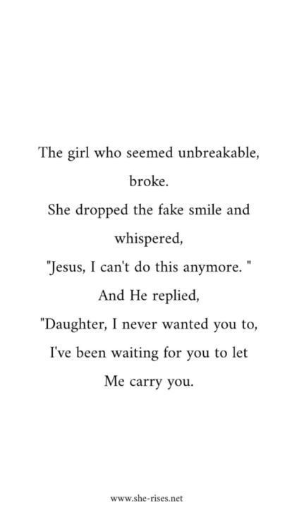 the girl who seemed unbreakable, broke