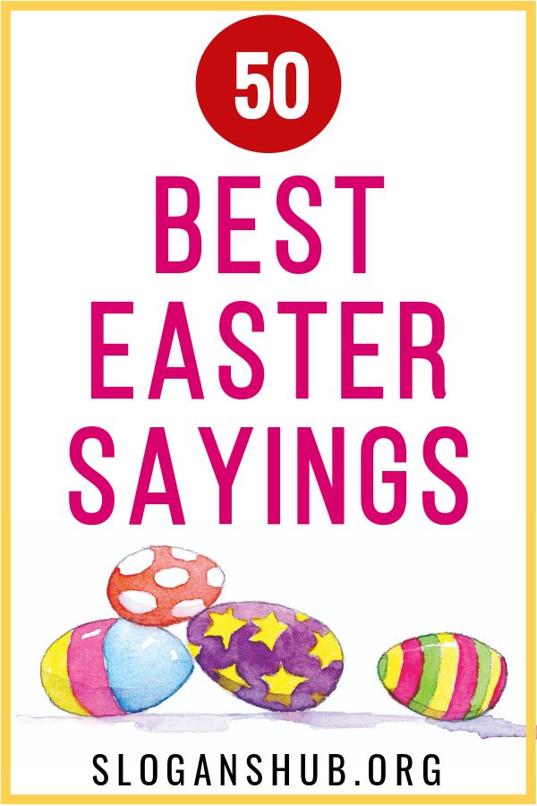 the cover of 50 best easter sayings