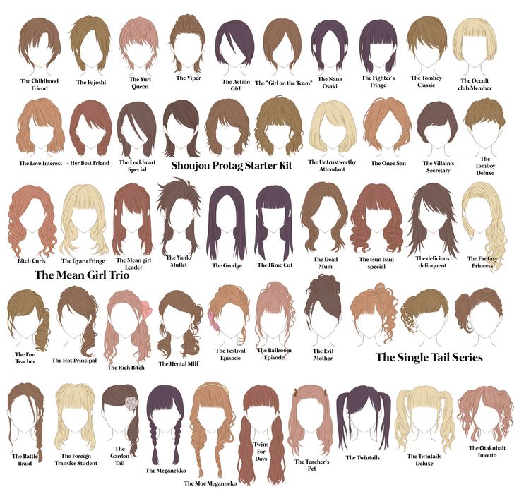 many different types of wigs for women with long hair and short haircuts