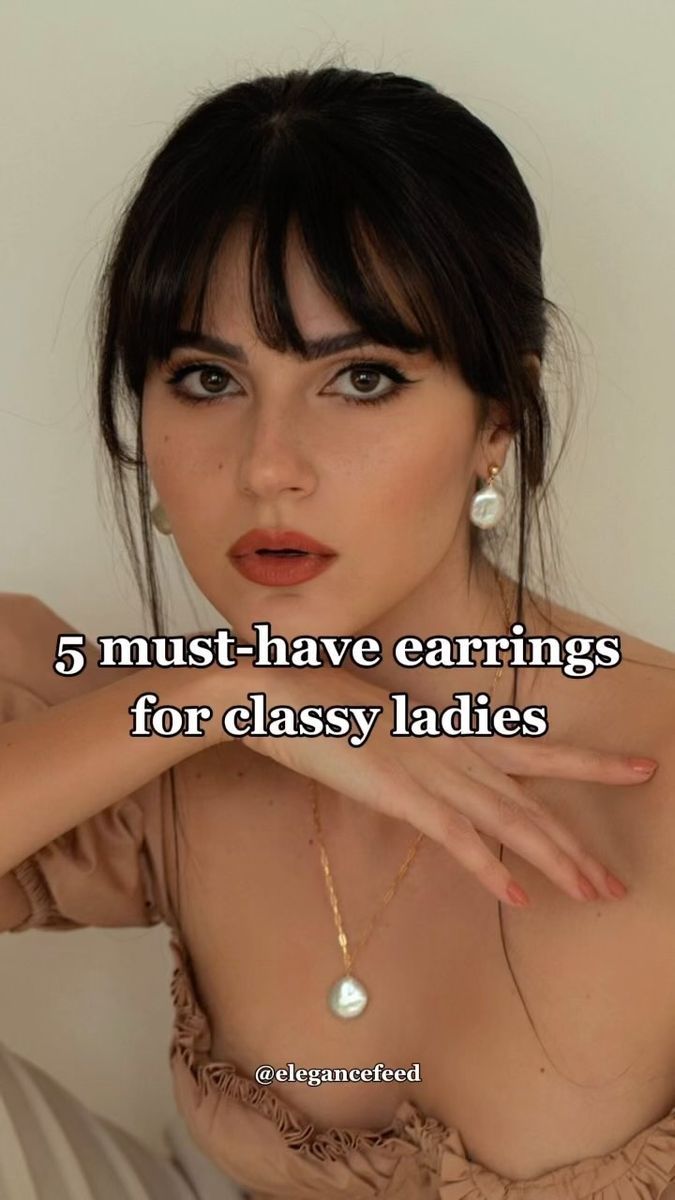 348K views · 873 shares | Elegant earrings for classy women - These 5 earrings types are perfect for formal occasions, work, and everyday eleagnt look! #classyearrings #elegantearrings #elegantaccessories #elegancetips #affluentwomen #elegantwoman #classylady #quietluxuryfashion #oldmoneyoutfits #oldmoneyaesthetic #oldmoneyinspo #chicstyle #howtobealady | Elegant Wardrobe | Chic & Classy Outifts Inspo | Jungle · I've Been In Love Elegant Earrings Classy, Earring Frame, Playful Jewelry, Elegant Wardrobe, Classy Earrings, Dazzling Earrings, Earrings Ideas, Earring Trends, Rich Women