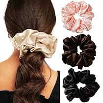 Giant Scrunchie, Jumbo Scrunchies, Stocking Stuffers Ideas, Satin Scrunchies, Bright Hair Colors, Silk Scrunchies, Tie For Women, Hair Accessories Gift, Hair Rings