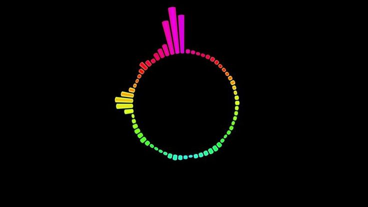 a black background with colorful lines in the shape of an o - ring on top of it