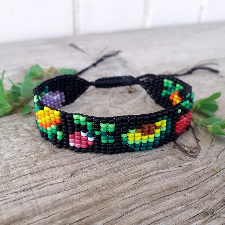 Beaded bracelet with vegetables Gift for vegan vegetarian - Etsy Украина Casual Handwoven Bracelets For Gifts, Casual Handwoven Beaded Bracelets As Gift, Black Woven Bracelet Gift, Black Handwoven Friendship Bracelets As A Gift, Casual Bracelets With Weaving For Gifts, Casual Woven Friendship Bracelets As Gifts, Adjustable Weaving Beaded Bracelets As Gift, Adjustable Weaving Beaded Bracelets For Gifts, Adjustable Black Handwoven Jewelry