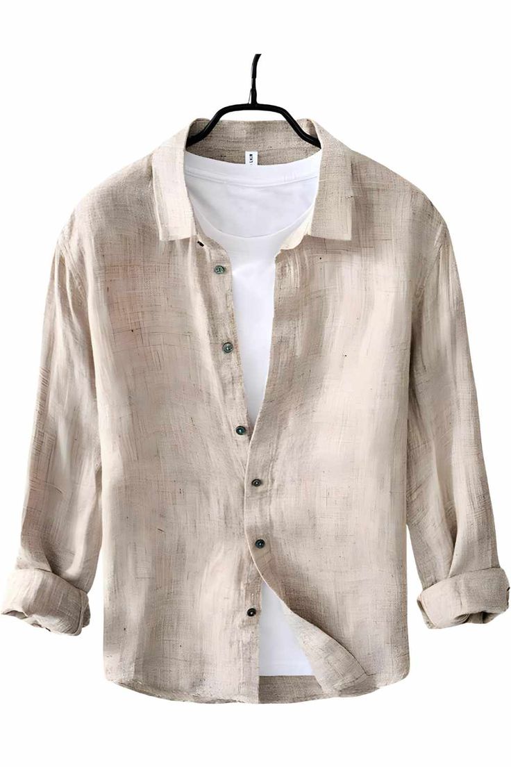 Some clothes make you think of relaxation, summer, and vacations. Long Sleeves Cotton and Linen Fitting: Regular Closure: Button Up Style: Leisure Colors: Grey, Blue, Khaki Sizes: M to XXL Gender: Male Age: Adult Brand Name: NoEnName_Null Product ID: CJCS149826301 Note: All sizes are smaller than regular European and American sizes. Choose the larger size if your size is between two sizes. Please allow 2-3cm differences due to manual measurement. *CM to INCH converter Size Length Bust Shoulder S Button Up Style, Menswear Accessories, Fashion Sale, Pitcairn Islands, Bridal Fashion, Grey Blue, Up Styles, Linen Shirt, Shirt Men