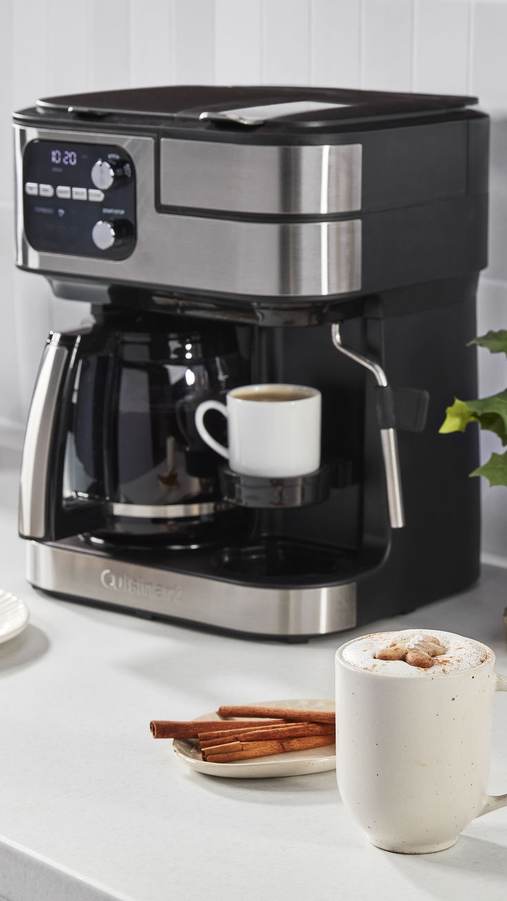 Holiday brewing has never been easier! Curate your own coffee corner with our Barista Bar 4-in-1 Coffee Maker. 

Craft cappuccinos and lattes effortlessly using the steam wand and Nespresso®-compatible capsule brewer. Western Kitchen Decor, Nespresso Original, Cuisinart Coffee Maker, Coffee Center, Western Kitchen, Best Coffee Maker, Coffee Corner, Bar Coffee, Ads Manager