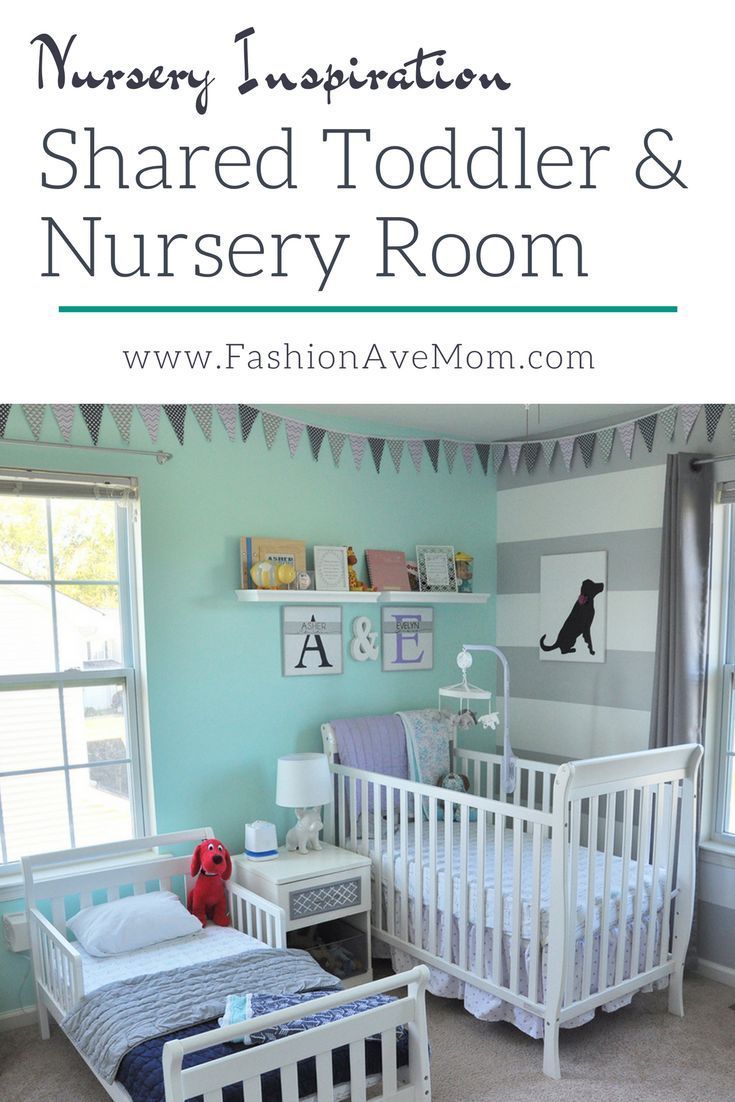 a nursery room with two cribs and a baby's bed in it