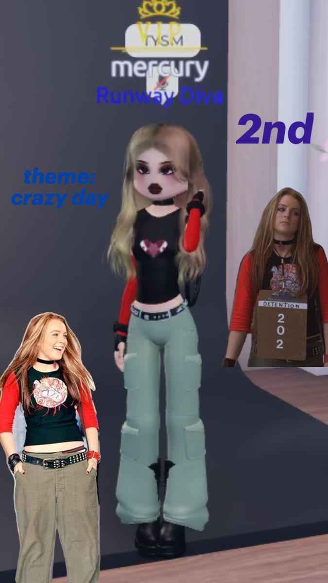 dti | theme | roblox | 2000s | lindsay lohan Movie References, Milo J, Crazy Dresses, Free House Design, Outfits Roblox, Roblox Dress, Crazy Day, Knee Surgery, Theme Dress