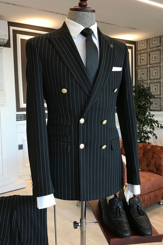 Luxury Suits For Men, Double Breasted Blazer Men, Black Mens Fashion Suits, Mens Suit Colors, Black Double Breasted Suit, Suit Fashion Men's, Double Breasted Suit Men, Luxury Suit, Terno Slim