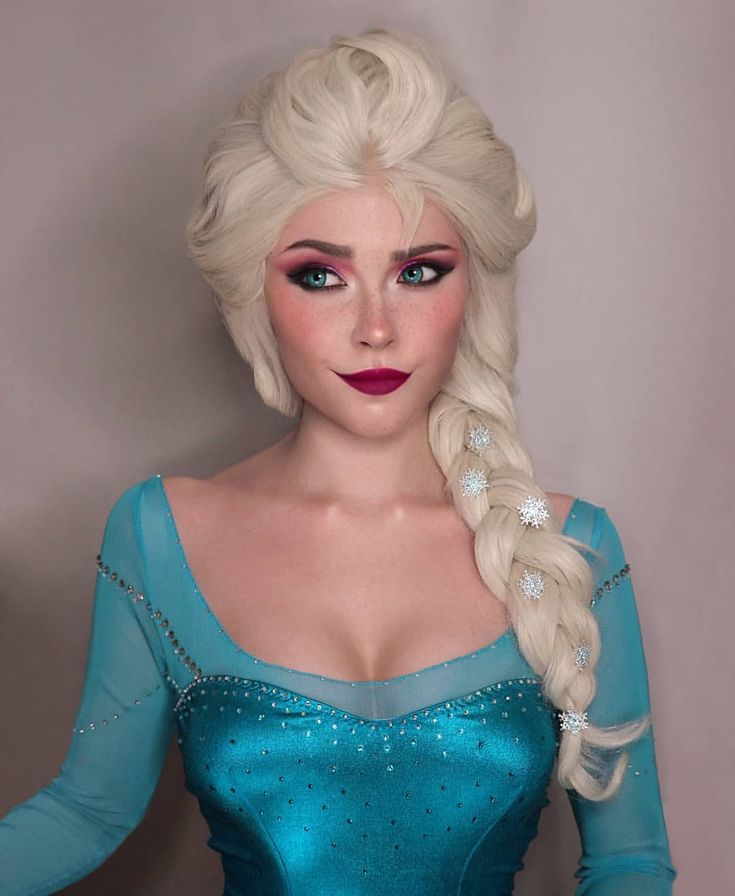 Elsa Frozen Hair, Elsa Makeup, Ariel Halloween, Ariel Halloween Costume, Elsa Halloween, Work Costumes, Frozen Makeup, Barbie Dog, Frozen Cosplay