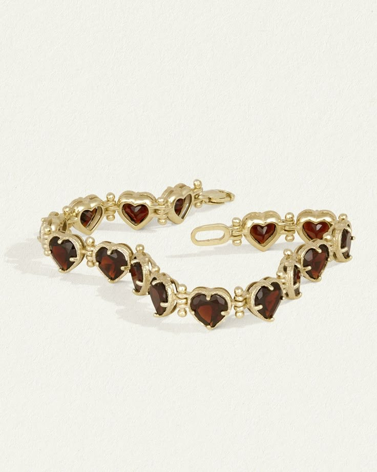 Venus Bracelet Garnet Solid Gold Dope Jewelry, Funky Jewelry, Jewelry Lookbook, Girly Jewelry, Byron Bay, Dream Jewelry, Pretty Jewellery, Jewelry Inspo, Gemstone Bracelet