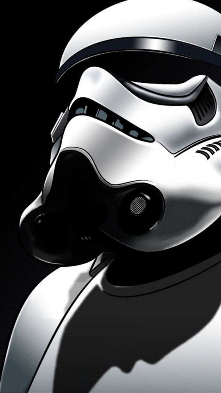 a star wars helmet is shown against a black background