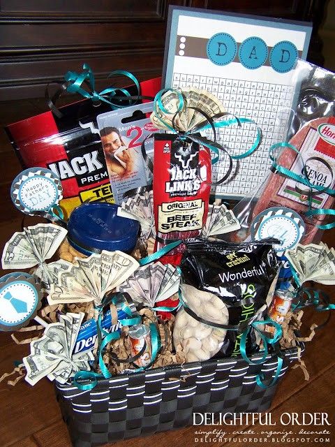 a basket filled with lots of different items