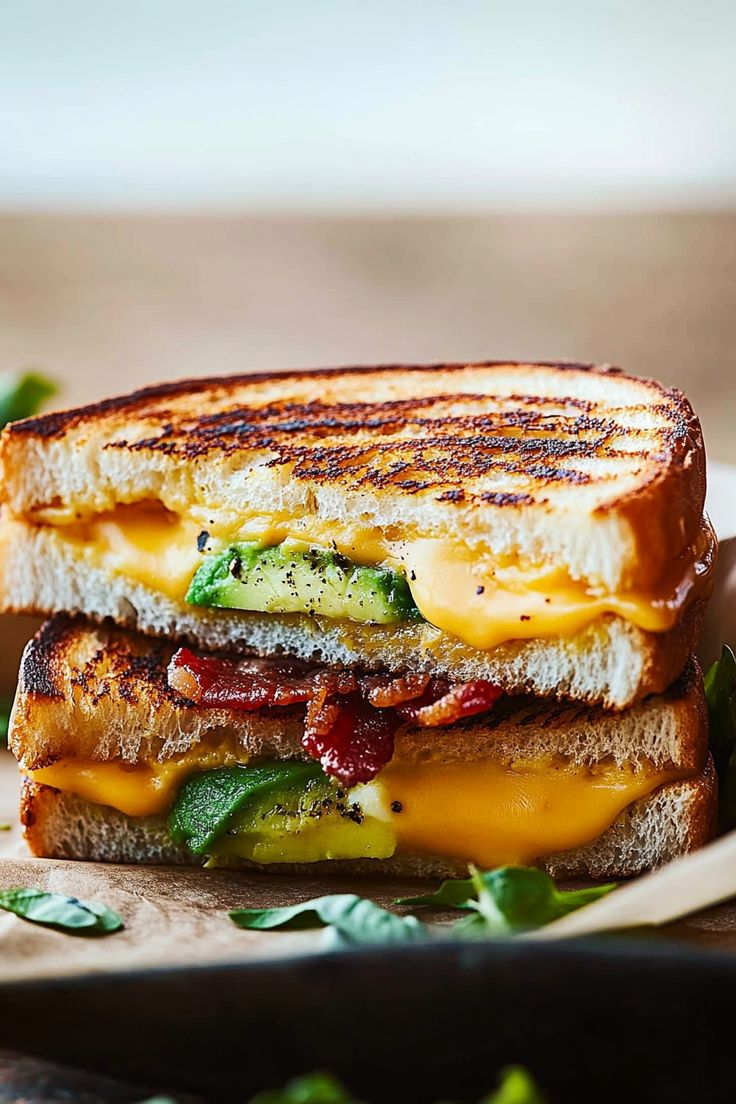 Avocado Bacon Grilled Cheese Sandwich Ways To Use Avocado, Recipes Using Avocado, Bacon Avocado Sandwich, Bacon Grilled Cheese Sandwich, Avocado Dishes, Bacon Grilled Cheese, Classic Grilled Cheese, Bread Quick, Avocado Sandwich