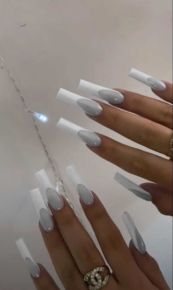 Milky Nails, Simple Acrylic Nails, French Tip Acrylic Nails, Glow Nails, Long Acrylic Nails Coffin, Long Square Acrylic Nails, Bling Acrylic Nails, Square Acrylic Nails, Fire Nails