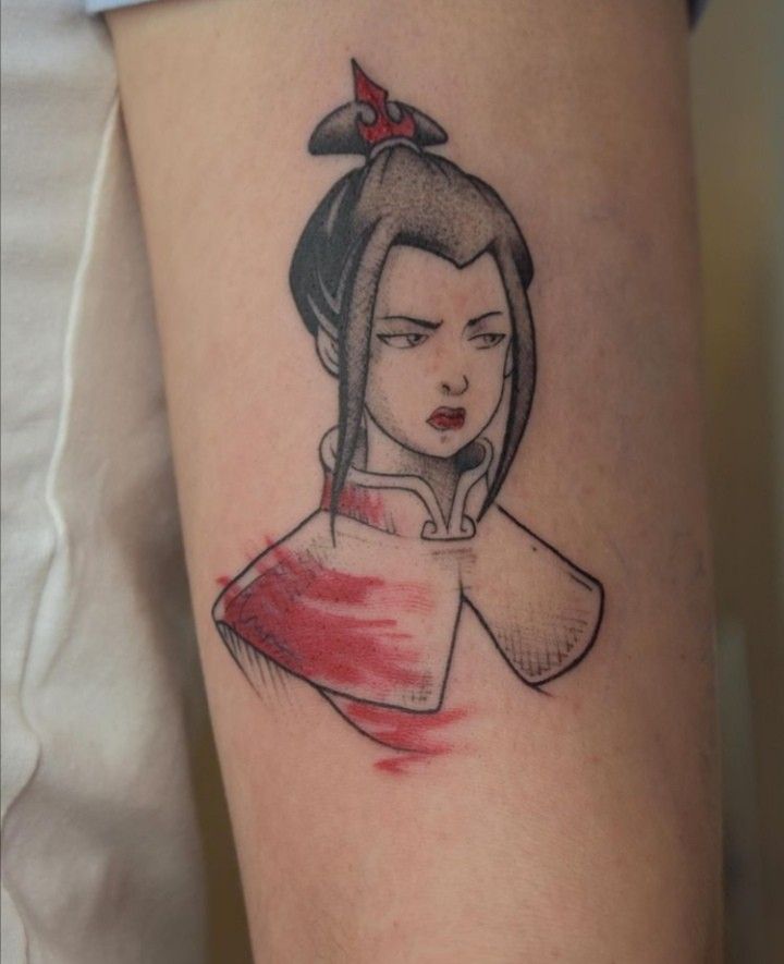 #atla #azula #avatar #avatarthelastairbender #avatartattoo Azula Tattoo, Movie Comic Art, Fire Nation Symbol, Atla Azula, Rihanna Tattoo, Azula Avatar, Atla Tattoo, Avatar Tattoo, Adventure Time Tattoo