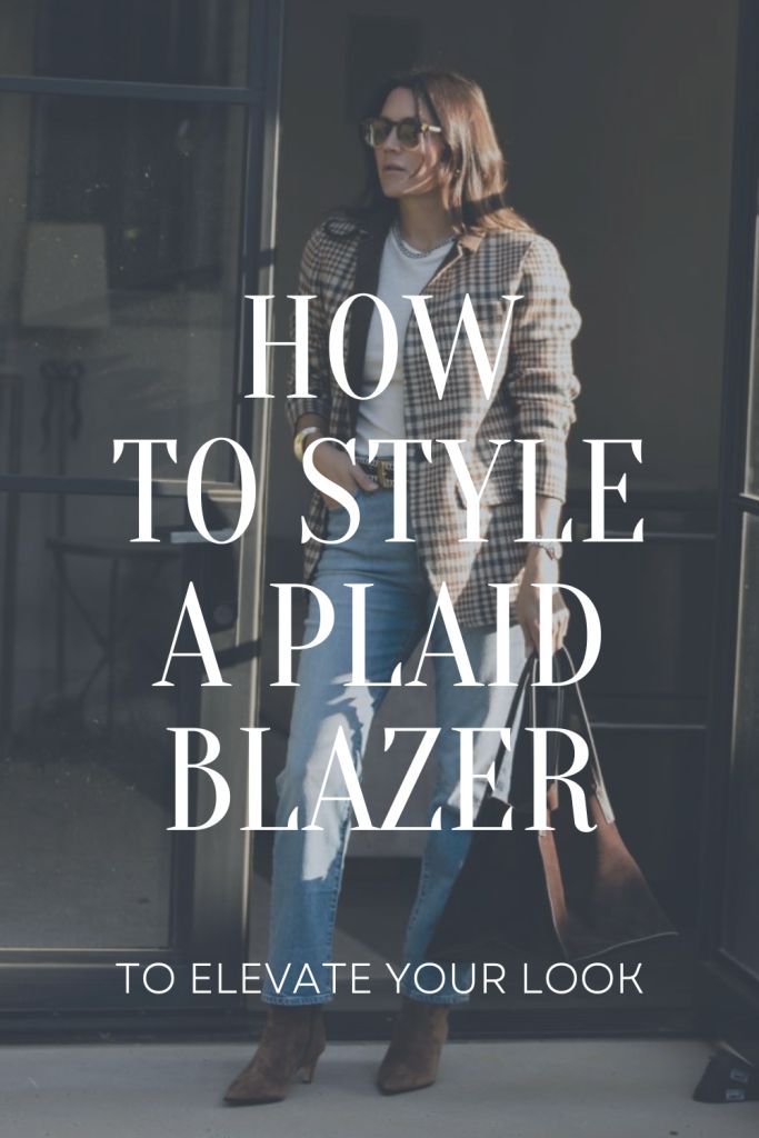 How to Style A Plaid Blazer, plaid blazer outfits, blazer and jeans outfits Windowpane Blazer Outfit Women, Women Plaid Blazer, Womens Plaid Blazer Outfit, Casual Plaid Blazer Outfits, Blazer With Bootcut Jeans, Preppy Blazer Outfit Women, Dog Tooth Blazer Outfit, Plaid Wool Blazer Outfit, Blue Plaid Blazer Outfits For Women