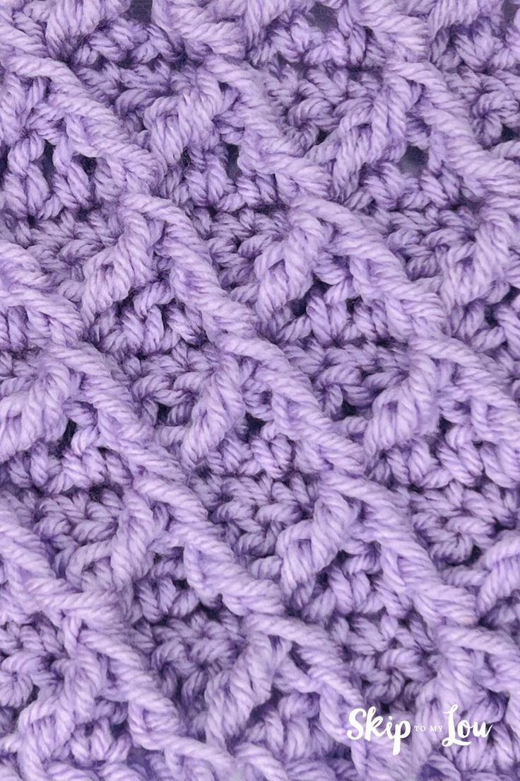 the crochet pattern is very close up