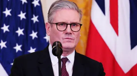 Reuters British Prime Minister Sir Keir Starmer speaks during a joint press conference with U.S. President Donald Trump in the East Room at the White House, February 27, 2025 in Washington, D.C.,