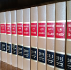 law book spines