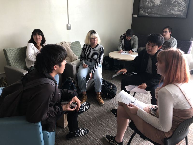 Group of students in a meeting