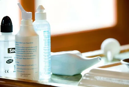 Photo of nasal irrigation products.