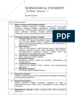 Pharmaceutical Analysis I