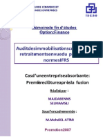 Audit Des Immobilisations Corporelles Et Retraitements en Vue Du Passage Aux Normes IFRS Cas D'une PDF