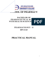 Pharmacology II Lab Manual New - Updated2.0