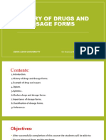 1.history of Drugs and Dosage Forms