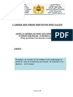 Cahier Des Prescriptions Speciales: Objet