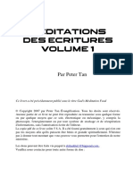 Méditations Des Ecritures - Peter Tan