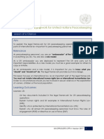 Level I... Lesson 1.4 Legal Framework of United Nations Peacekeeping