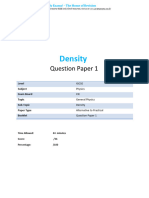 14.1 Density CIE IGCSE Physics Practical QP