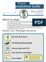 DSL-504T: Before You Begin