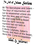 The Apocalypse & Islam "The Hour of Resurrection Will Not Be.. Unless You Fight The Jews And Kill Them... We Shall Bring Forth a Beast From The Earth" 666, Mark of the Beast, World War 3 & Armageddon