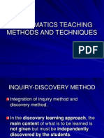 Mathematics Teaching Methods and Techniques